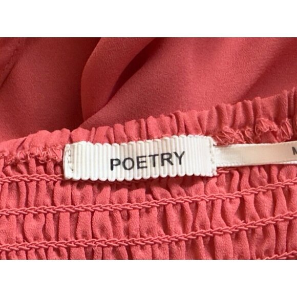 Poetry Multicolor Adjustable Spaghetti Strap Elastic Waist Romper Women's Sz M - Picture 7 of 11